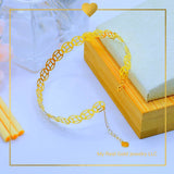 18K Real Gold Bracelet Small to Medium”