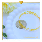 18K Real Gold Bracelet Small to Medium”