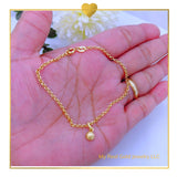 18K Real Gold Bracelet 7.5”