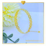 18K Real Gold Bracelet Small to Medium”