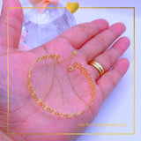 18K Real Gold Bracelet Small to Medium”