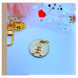 18K Real Gold Eiffel Tower Bracelet size 7.5”