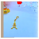 18K Real Gold Eiffel Tower Bracelet size 7.5”