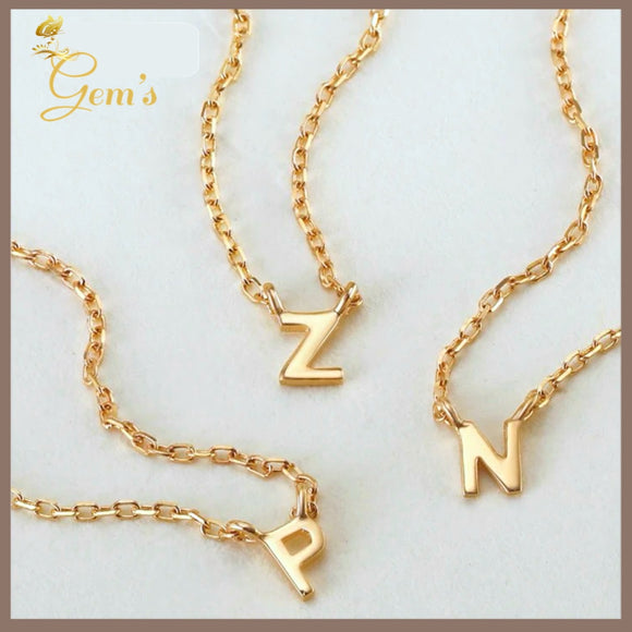 14K Solid Gold Minimalist Necklace