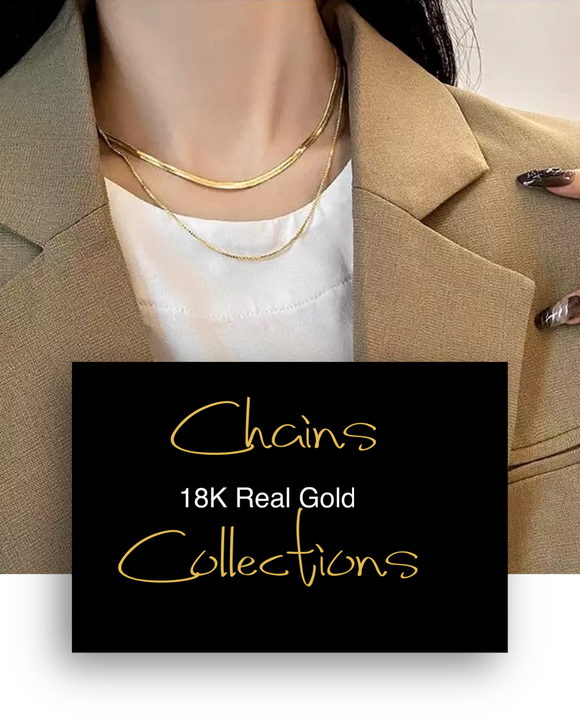 18K  Real Gold Women’s Chain Collections