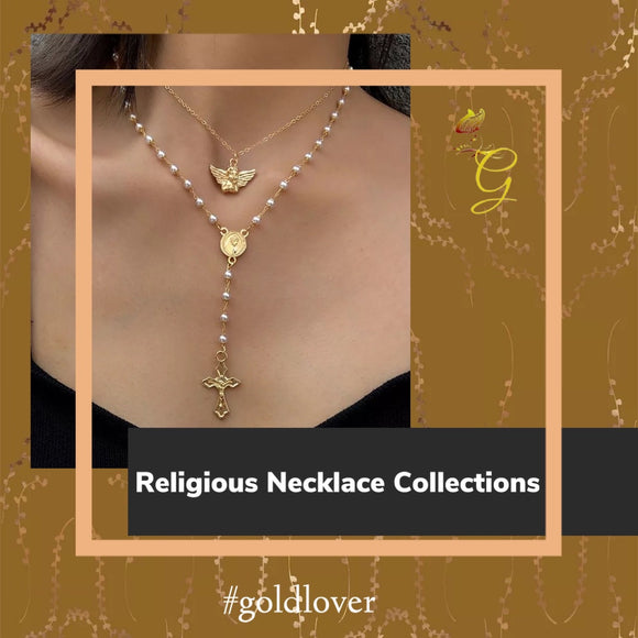 18K Real Gold Religious Necklace Collections