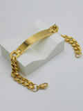 Personalized ID Bracelet – Premium Gold Plated Stainless Steel