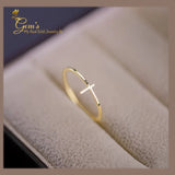 14K Real Gold Cross  Women’s Ring