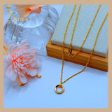 18K Real Gold Necklace 18”