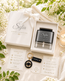 GEM'S SERENITY MINI | LUXURY CAR DIFFUSER | WHITE GARDEN | BOOK NO. 04 | PERSONALIZED