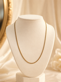18K Real Gold Cuban Link Chain Necklace | 22 Inches | 3mm | 750 Stamped