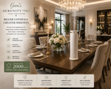 Gem’s Serenity™ Pro | Luxury Home Diffuser | White Garden | Up to 2,000 sq ft Coverage