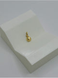 18K Real Gold Half Ball Pendant