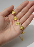 Radiant Clover Link Bracelet – Premium Gold Plated Stainless Steel  ⸻
