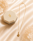 18K Real Gold Clover Pendant Necklace | 18 Inches | 750 Stamped