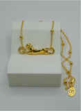 Panther Bar Necklace – Premium Gold Plated