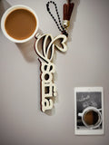 Personalized Coffee Lover Keychain Gift – Cute Bag Charm