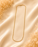 18K Real Gold Paperclip Chain Necklace – 16 Inches – 750 Stamped – Approx. 1.9g