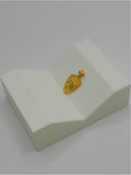 18K Real Gold Horse Shield Pendant