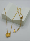 Radiant Clover Pendant Necklace – Premium Gold Plated