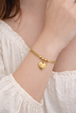 Premium Stainless Steel Double Chain Heart Bracelet