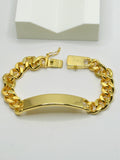 Signature Lock Personalized ID Bracelet – Premium Gold Plated Stainless Steel (Includes Engraving & Gift Box)