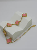 Blush Clover Bracelet – Premium Gold Plated Stainless Steel