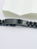Black Stainless Steel ID Bracelet – Unisex