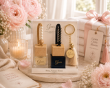 Gem’s Duo Hanging Car Diffuser – Personalized  Book No. 02 — Linen Orris Bloom (Personalized Edition)