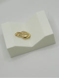 18K Real Gold Locked Heart Pendant