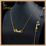 Brazilian Gold Jewelry Leopard Necklace Bracelet Set 21k Gold Plated Copper Dubai Saudi