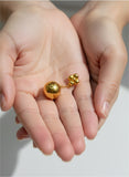 18K Real Gold Golden Orb Bloom Pendant