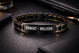 Personalized Stainless Steel ID Bracelet – Custom Engraved Name Bracelet (Unisex)