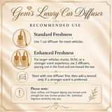 Gem's Linen Bloom Signature Vent Clip Gift Collection | Personalized Luxury Gift Set for Her
