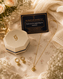 18K Real Gold Heart Drop Necklace | 18 Inches | 750 Stamped