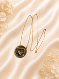 18K Real Gold Heart Lock Necklace | 18 Inches | 750 Stamped