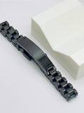 Black Stainless Steel ID Bracelet – Unisex