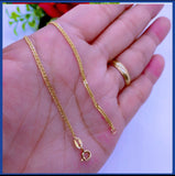 18K Real Gold Curblink Bracelet size 7.5”
