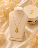18K Real Gold Heart Lock Pendant Necklace – 18 Inches – 750 Stamped
