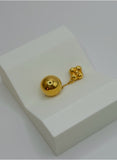 18K Real Gold Golden Orb Bloom Pendant