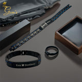 Personalized Men's Stainless Steel Bracelet Watch Bands - Engrave Your Name