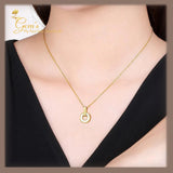 18K Real Gold Love Necklace 16-18”