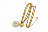 Premium Stainless Steel Double Chain Heart Necklace  16+2”