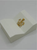 18K Two-Tone Gold Butterfly Pendant