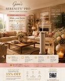 ✨ Gem’s Serenity™ Pro  | Linen Orris Bloom |  125 mL Included |  Master Suite Collection  Luxury Home Diffuser | Up to 2,000sq ft Coverage