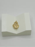 18K Real Gold Locked Heart Pendant