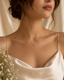 18K Real Gold Petite Heart Necklace | 16+1 Inches