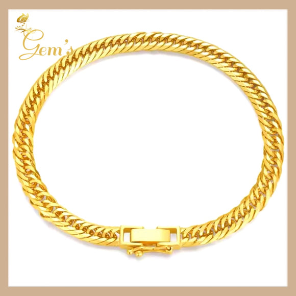 18K Real Gold Bracelet 18cm-20cm