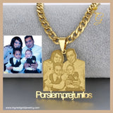 Custom Picture Necklace Personalized Photo Pendant Custom Necklace Photo Stainless Steel Gold Nameplate Jewelry