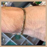 18K Real Gold Bracelet 18cm-20cm